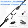 10 Pcs Bungee Cords with Hooks Heavy Duty Outdoor Elastic Bungee Straps Rubber Tarp Strap for Cargo Bike Car Luggage Fixing Rope