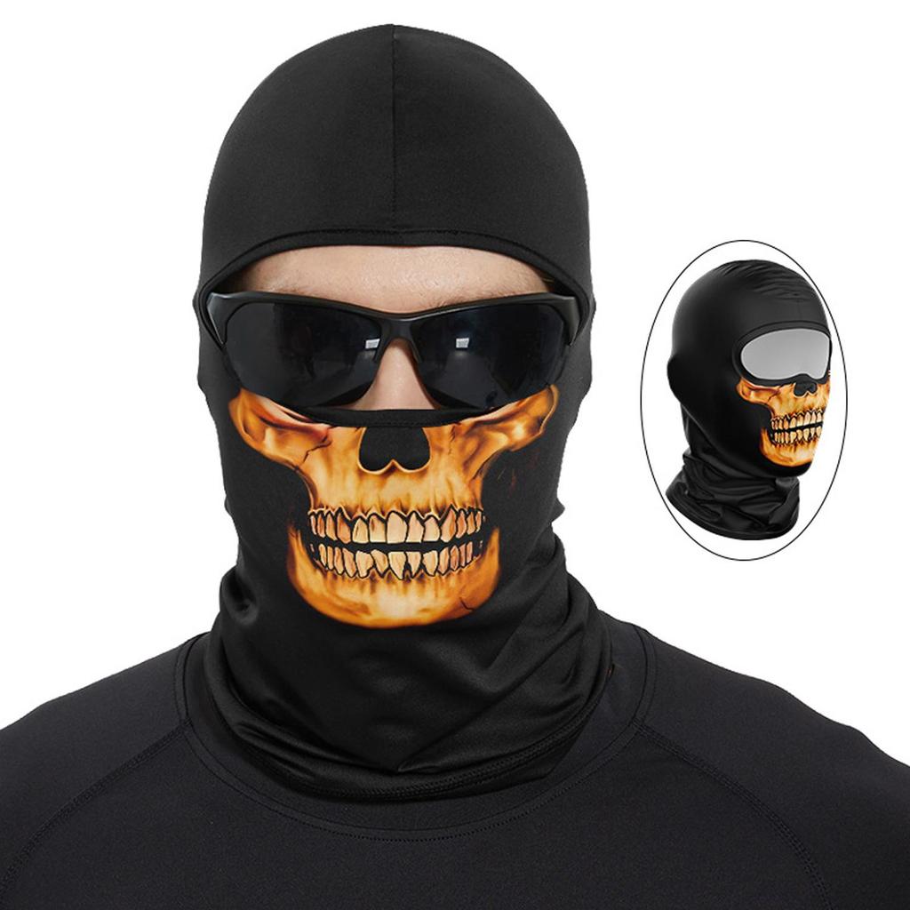 Balaklava obličejová maska pro muže ženy, Lehký kryt obličeje na motorku cyklistiku, Prodyšná maska na celý obličej s ochranou proti slunci pro venkovní sporty