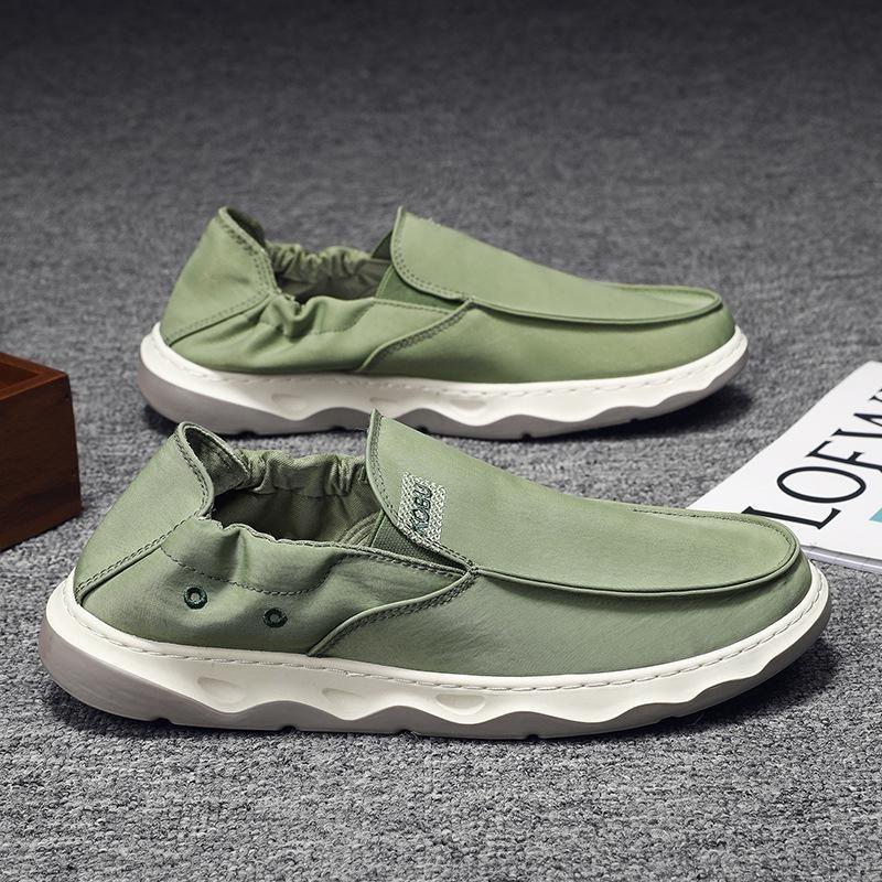 New Men's Shoes Step On Shoes Cover The Feet Lazy Shoes Men's Canvas Shoes Breathable Board Shoes