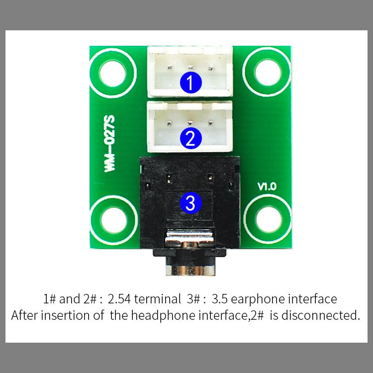 3.5MM Headphone Audio Signal Adapter To 2.54 3P Terminal Lead for Amplifier Cabinet DIY Wiring BoardGood Product
