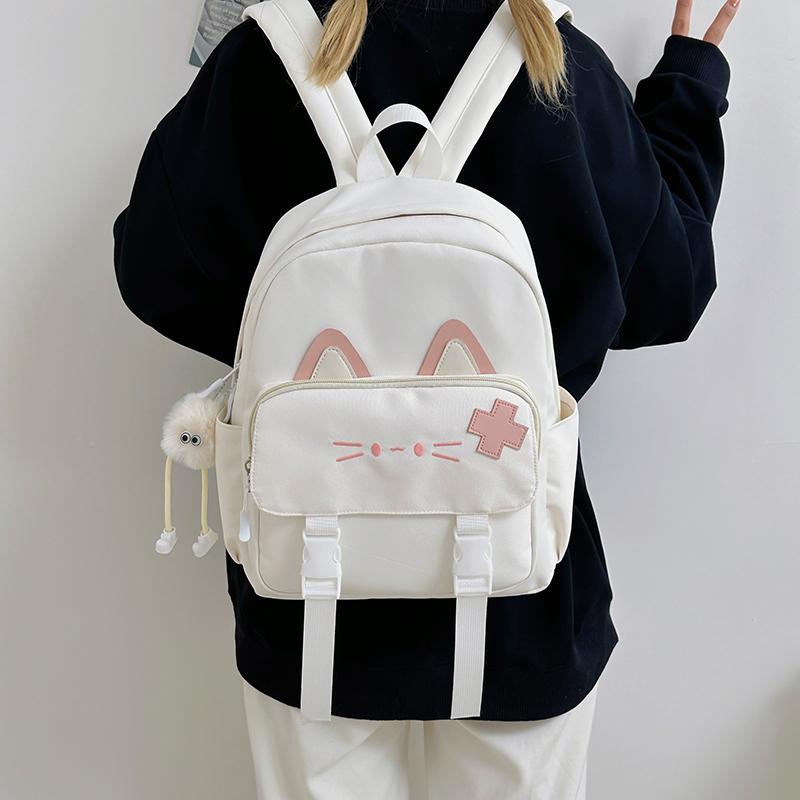 Cat Pattern Backpack Student Schoolbag Women's Travel Backpack