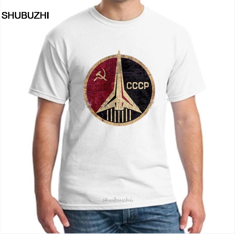 Unisexs T Shirt Cccp Russia Soviet Union Ussr Era Space Interkosmos Boctok Rocket Buran Space Shuttle Tshirt Cotton Tshirt Tee