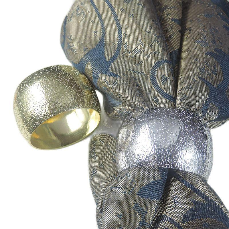 Silver Decorative Napkin Ring Holder for Weddings, Party Decoration, New, 12 Pcs per Lot