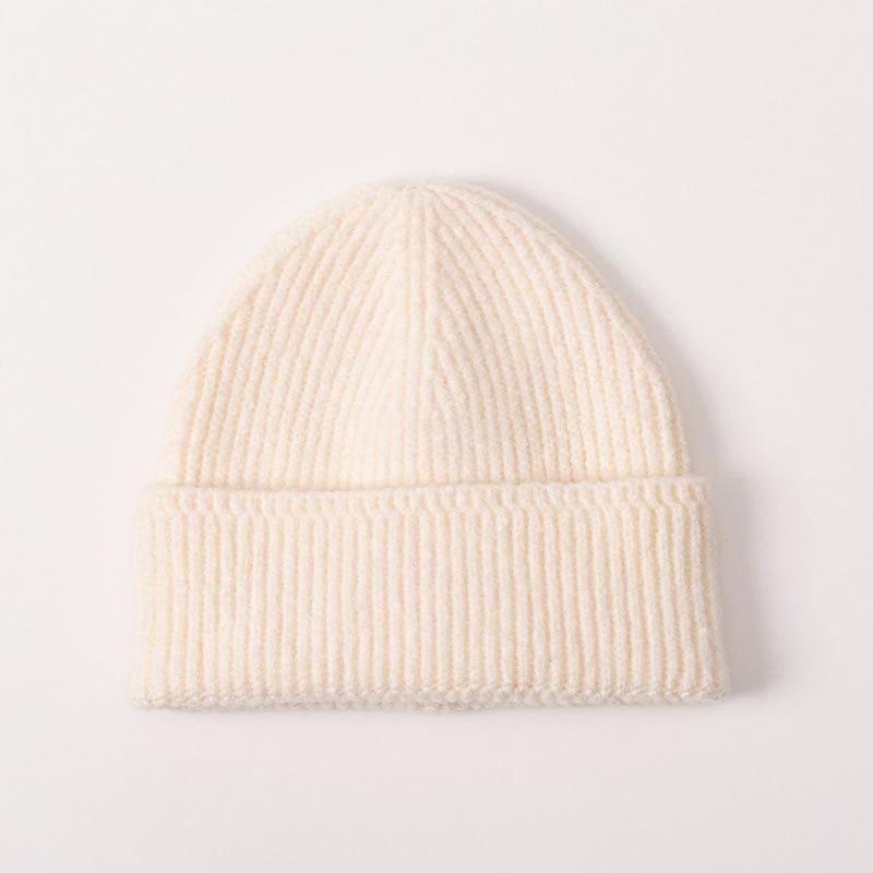 

Mixed wool hat women s autumn big head circumference wool hat warm ear protection cold hat solid color versatile face small knitted hat