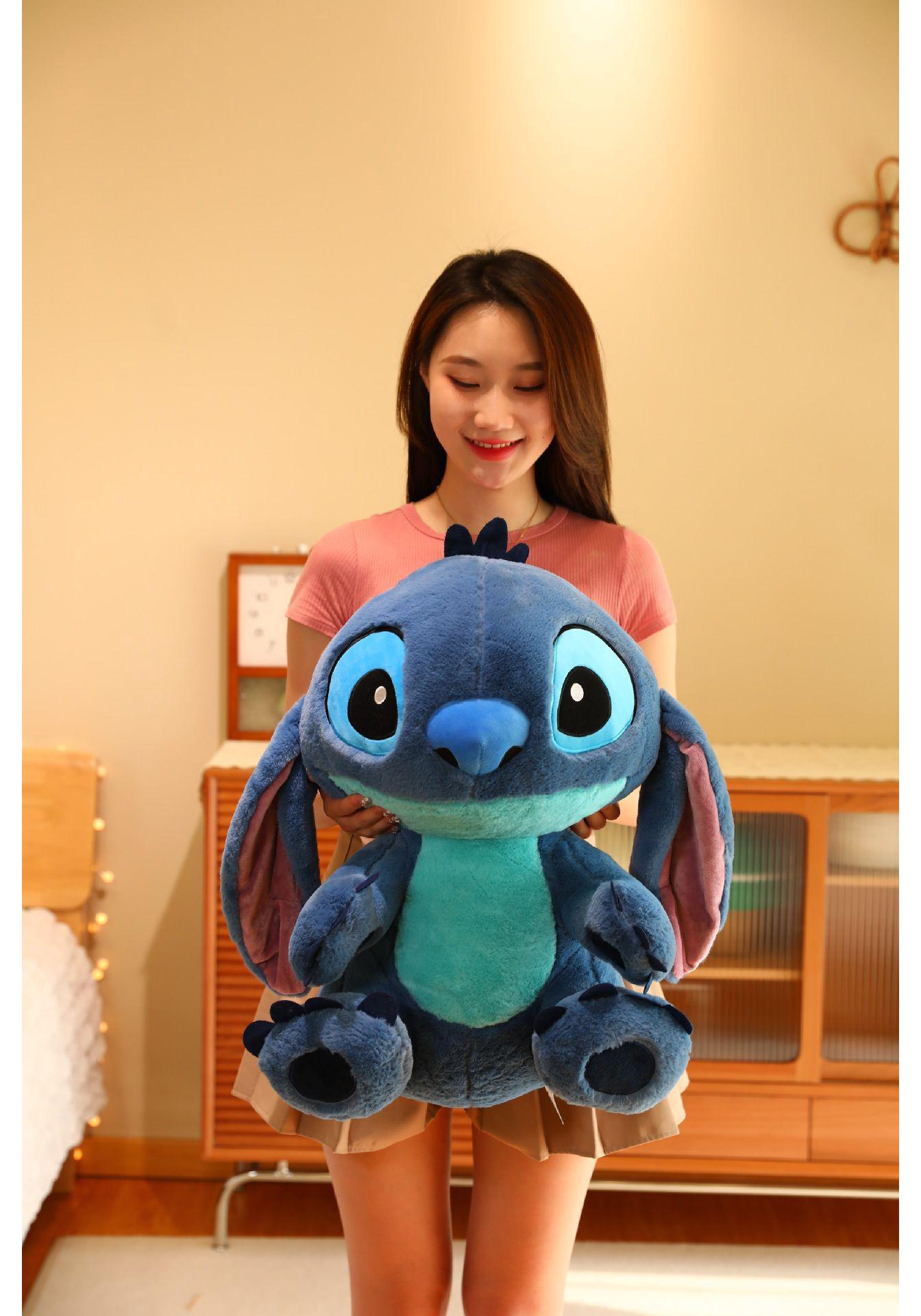 

Blue Stitch Plush Doll - Cute Bedtime Toy & Kawaii Home Decor 30 cm синий