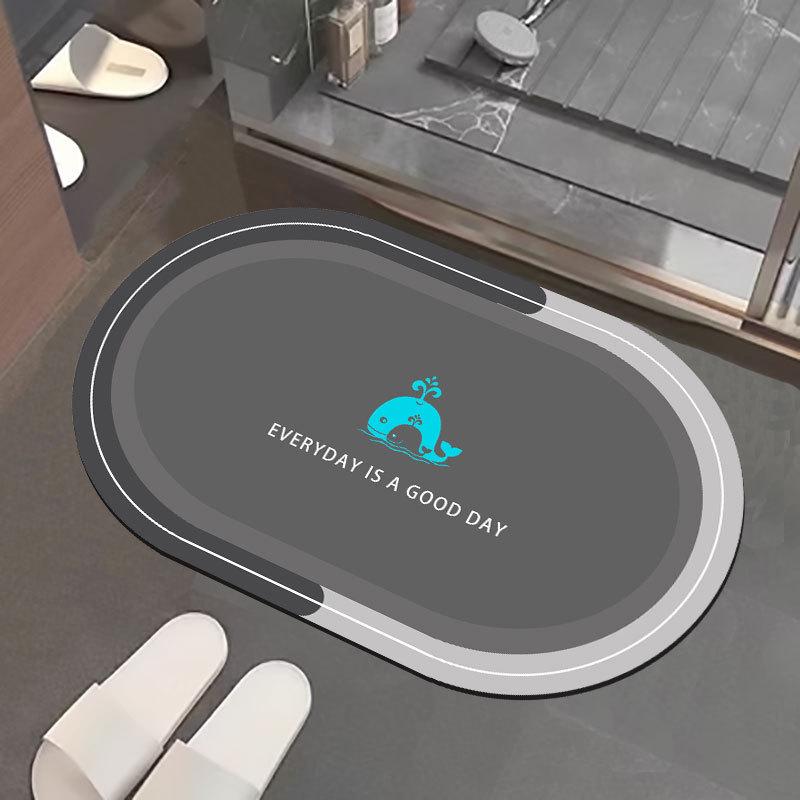 Diatom Mud Non-slip Quick Dry Bathroom Mat