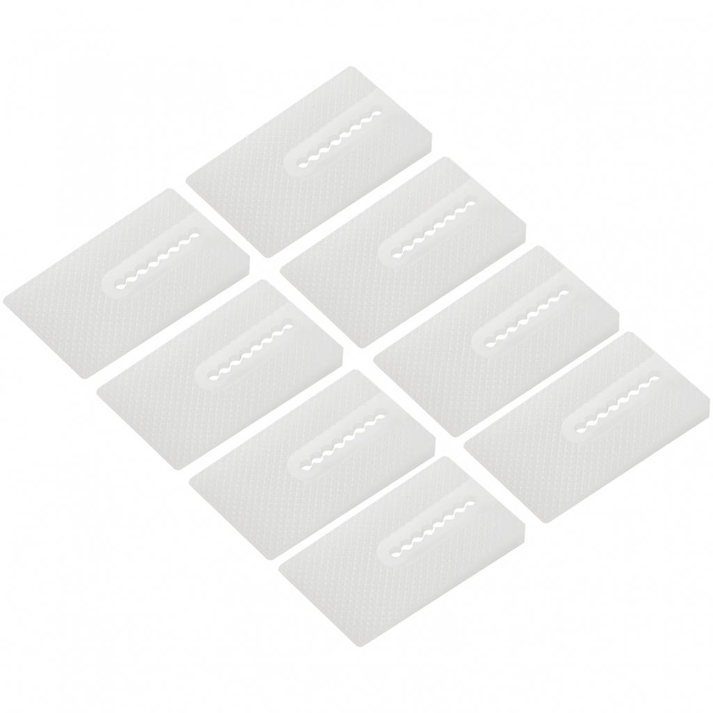 8 Stück Toilettenausgleichsplatten Weichplastik Stapelbar Transparent