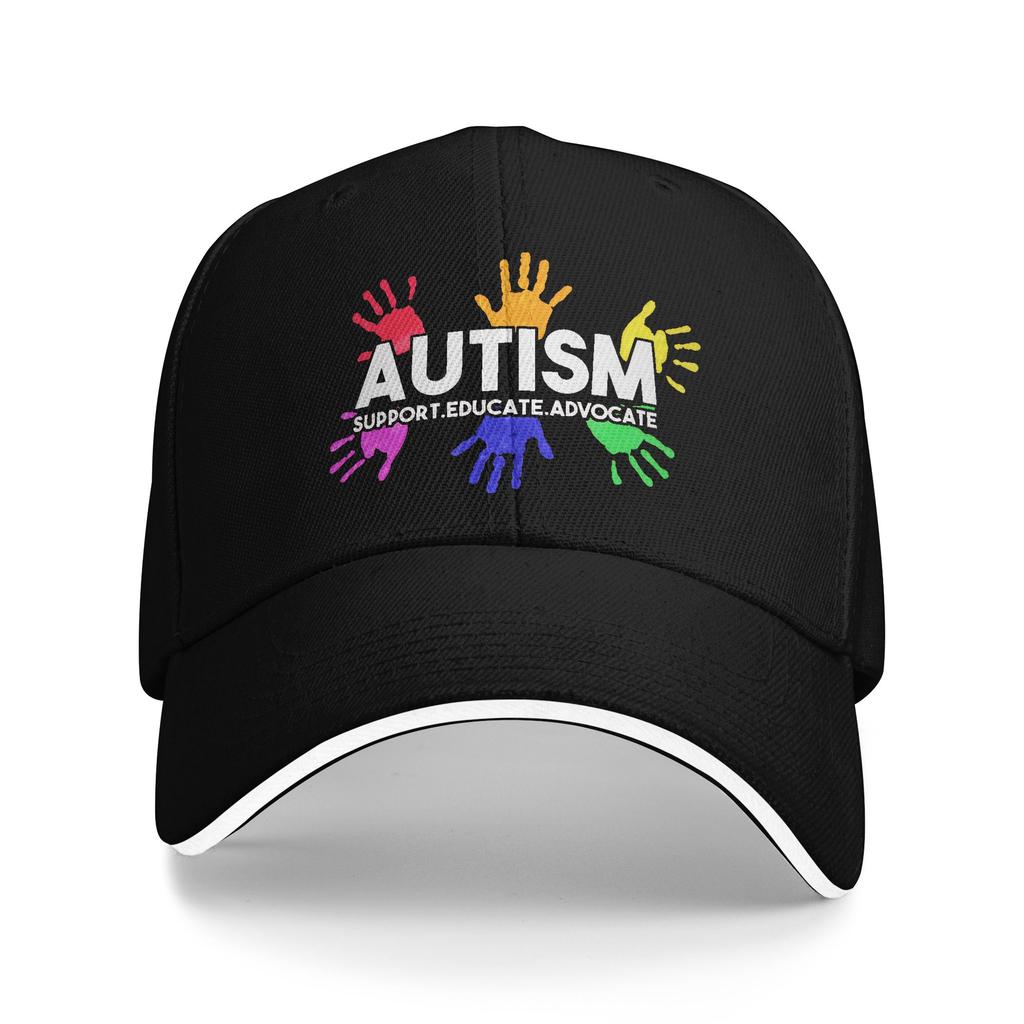 Autism Awareness Respect Love Support Merch Unisex Women Baseball Caps Trucker Hat Retro Daily Headwear Adjustable Snapback Hat