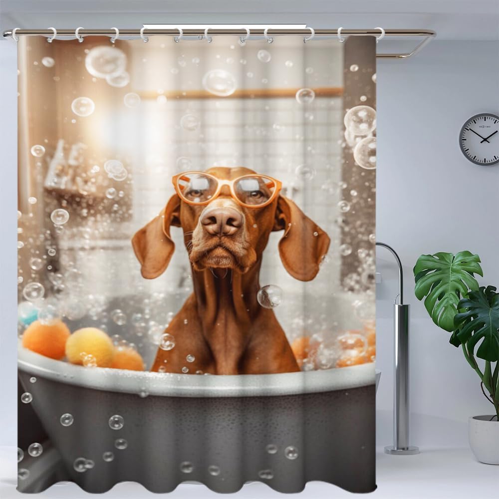 Black Cat Shower Curtain for Bathroom Bathtub,Cat Shower Curtain for Bathroom with Fabric Shower Curtains Set Waterproof