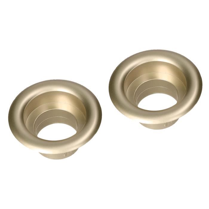 Lot de 4 grilles d'air KOTARBAU rondes en plastique satin pour portes de salle de bain