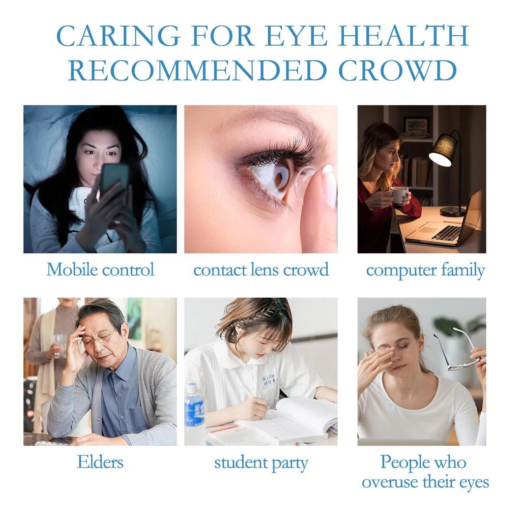 XIMONTH Augenmassage-Roller Lindert Augenbeschwerden Verschwommenes Sehen Feuchtigkeitsspendender Augenmassage-Roller für die Augenpartie