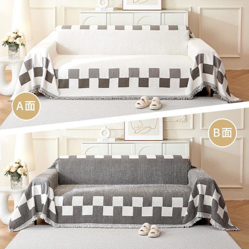 Sofatuch aus Plüschgarn, verdickter, vollständig bezogener, übergroßer Sofabezug, kratzfester, antihaftbeschichteter Woll-Sofabezug, einteiliger Sofabezug