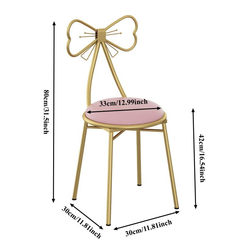 Modern Makeup Vanity Stool Bedroom Dresser Stool Butterfly Back Chair Ins Makeup Stool Butterfly Chair