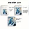 Dragon Castle Flannel Blanket – HD Printed Soft Throw – Warm Versatile for Travel Camping – Perfect Sofa Bed Decor l