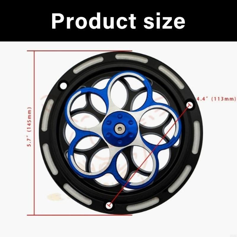 D5BE Motorcycle Engine Heat Dissipation Cover Fan Cover High Efficiency Cooling Aluminum Easy tallation Universal