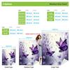 Floral Butterfly Blanket Purple Nature Scene Soft Fleece Throw Cozy Home Decor For Spring Season Relaxation Gift For Her