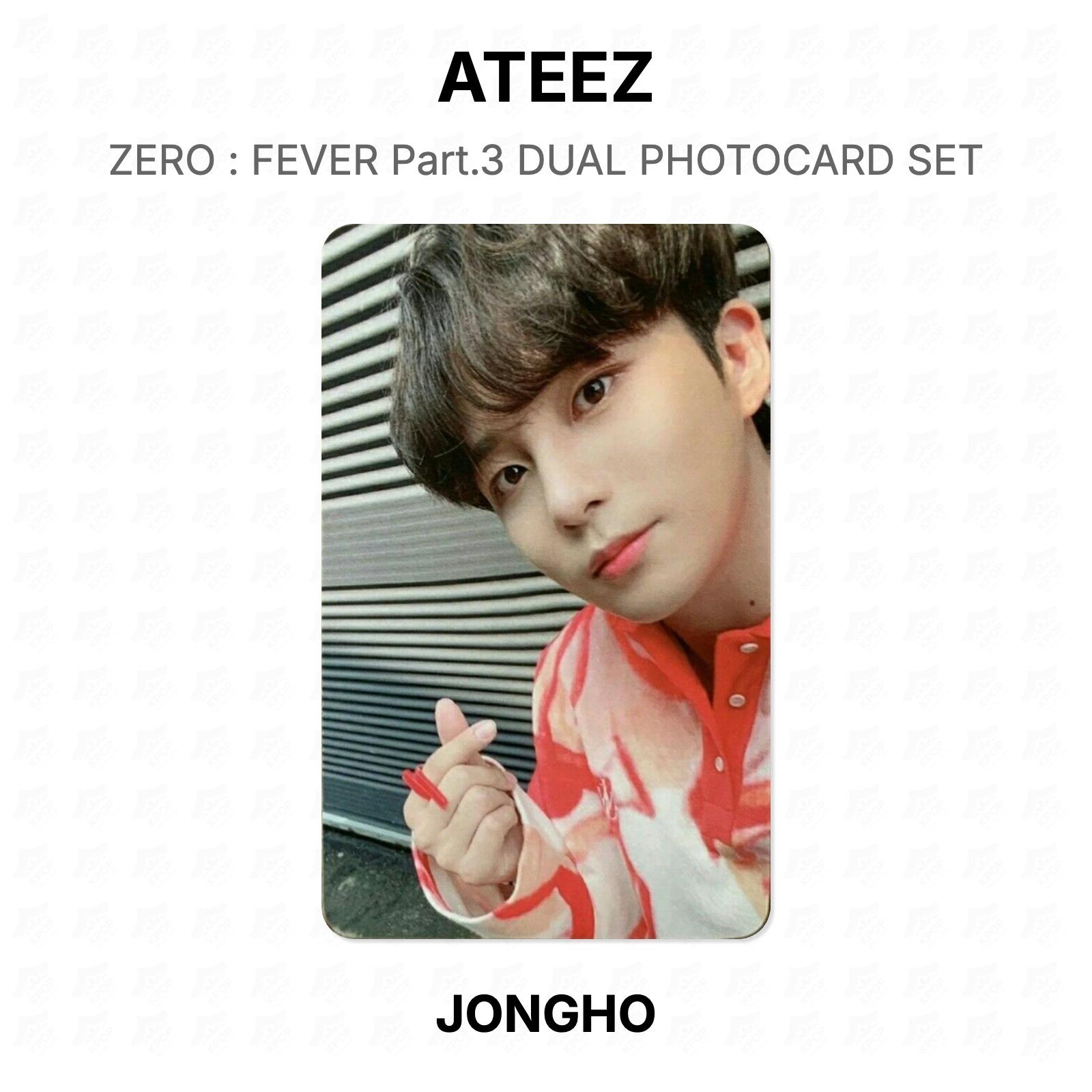 ATEEZ ZERO : FEVER Part.3 DUAL PHOTOCARD SET Official Photocard JONGHO