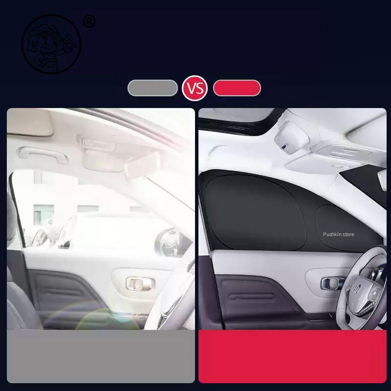 For Leapmotor B10 B01 B05 Black Car Sunshade Side Window Privacy Curtains Front Rear Sunscreen Heat Insulation Sunshield