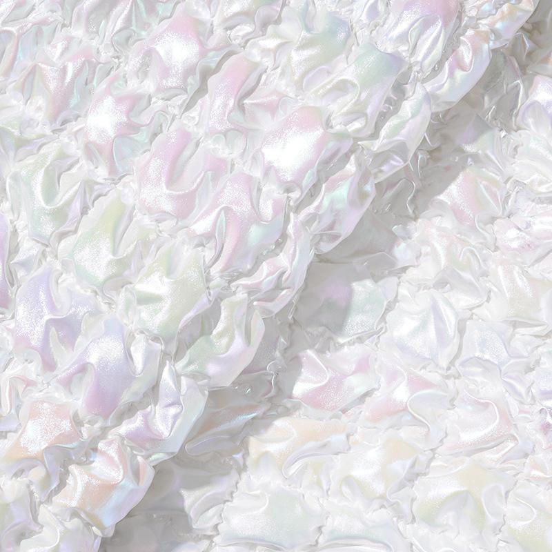 PU-Leder Gesteppte Baumwollstoffe Stretch Bestickt Halloween Weihnachten Stoff zum Nähen Daunenjacke Kleidung 95cm Breite