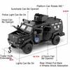 1:32 Sabertooth Armored Toys Cars Miniature Models Pull Back Armored Car Light Music Explosion Proof Vehicles Toddler Kids Gifts
