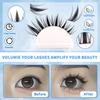Natural C Curl Individual False Eyelashes: 120 Clusters, 10-16mm, DIY Dense Segmented Lashes
