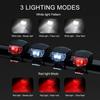 Bicycle Frog Light Night Warning Light Replaceable Battery Bicycle Tail Light Outdoor Riding Light Cycling Equipment Accessories