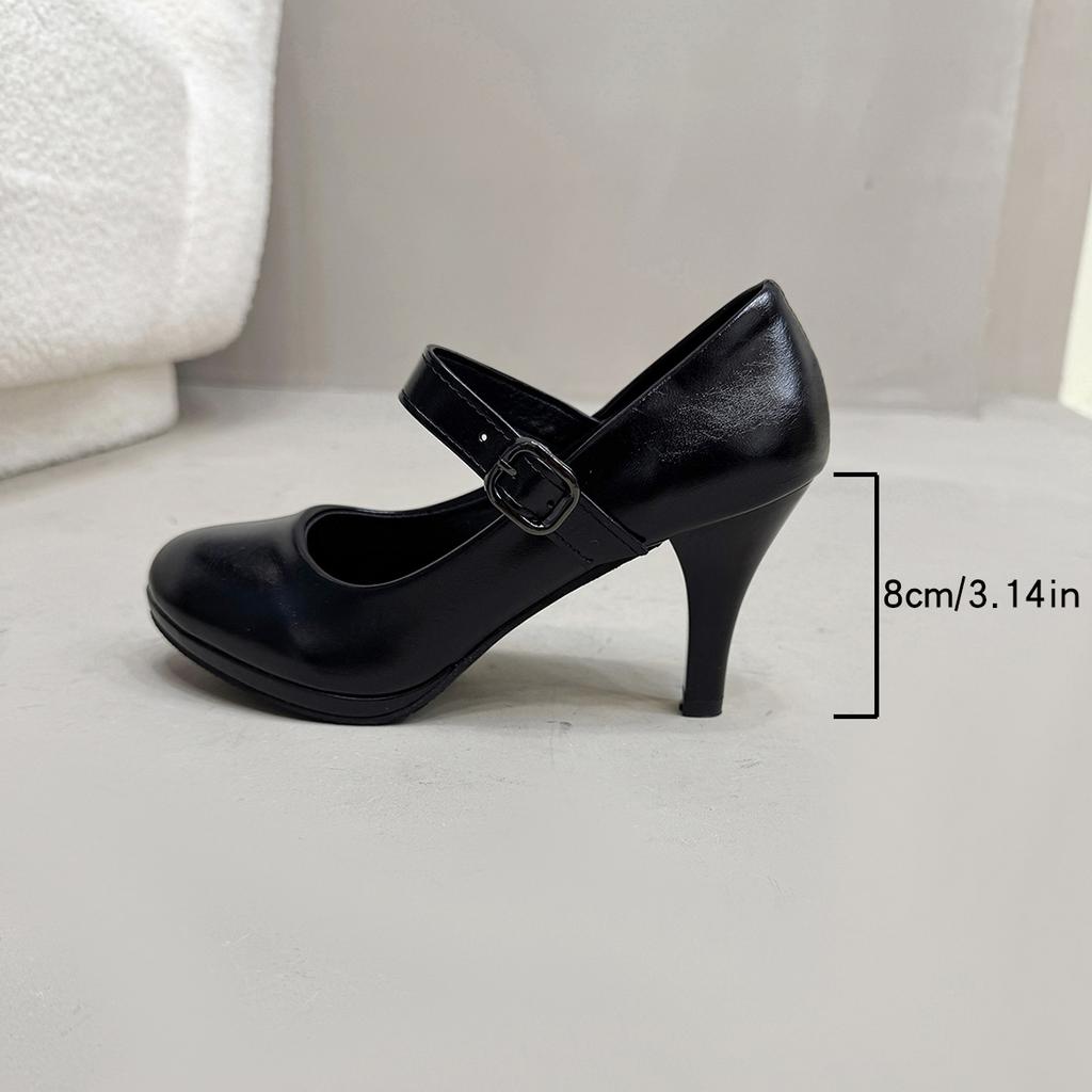 2025 Neue Damen Handgemachte High Heels Leder Spitze Flach Mary Jane Mittlere Absätze Tanzschuhe Damen Partykleid Pumps