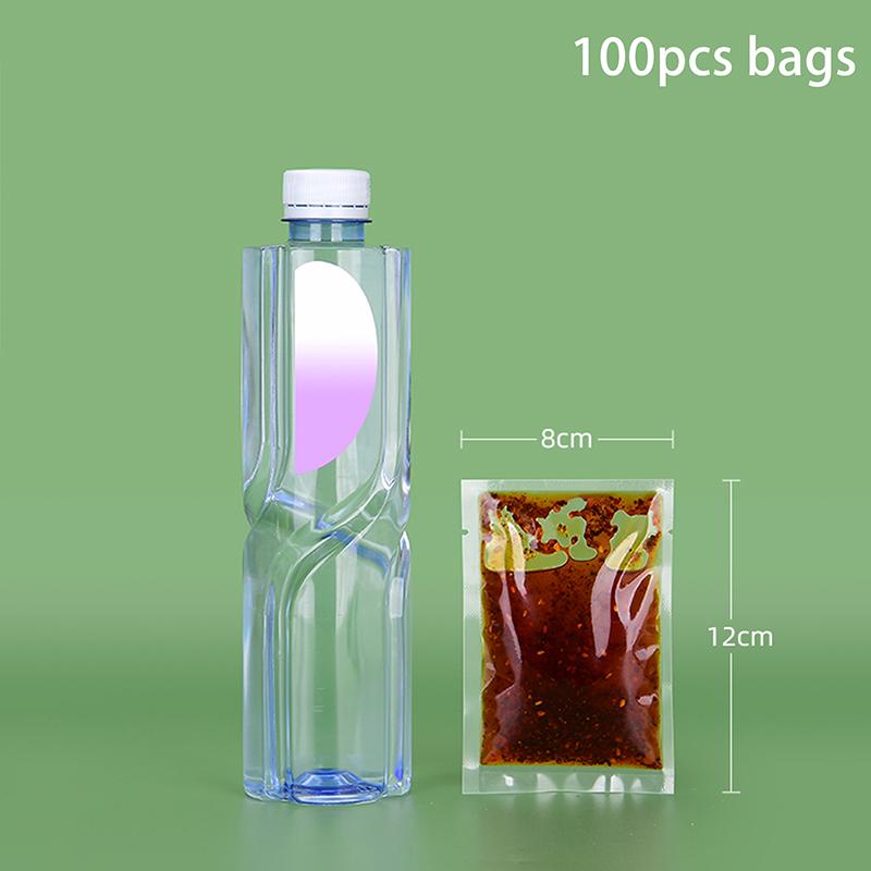 100Pcs Food Vacuum Plastic Sealing Bags Food Preservation Sealed Bag Household Vacuum Sealer Bag