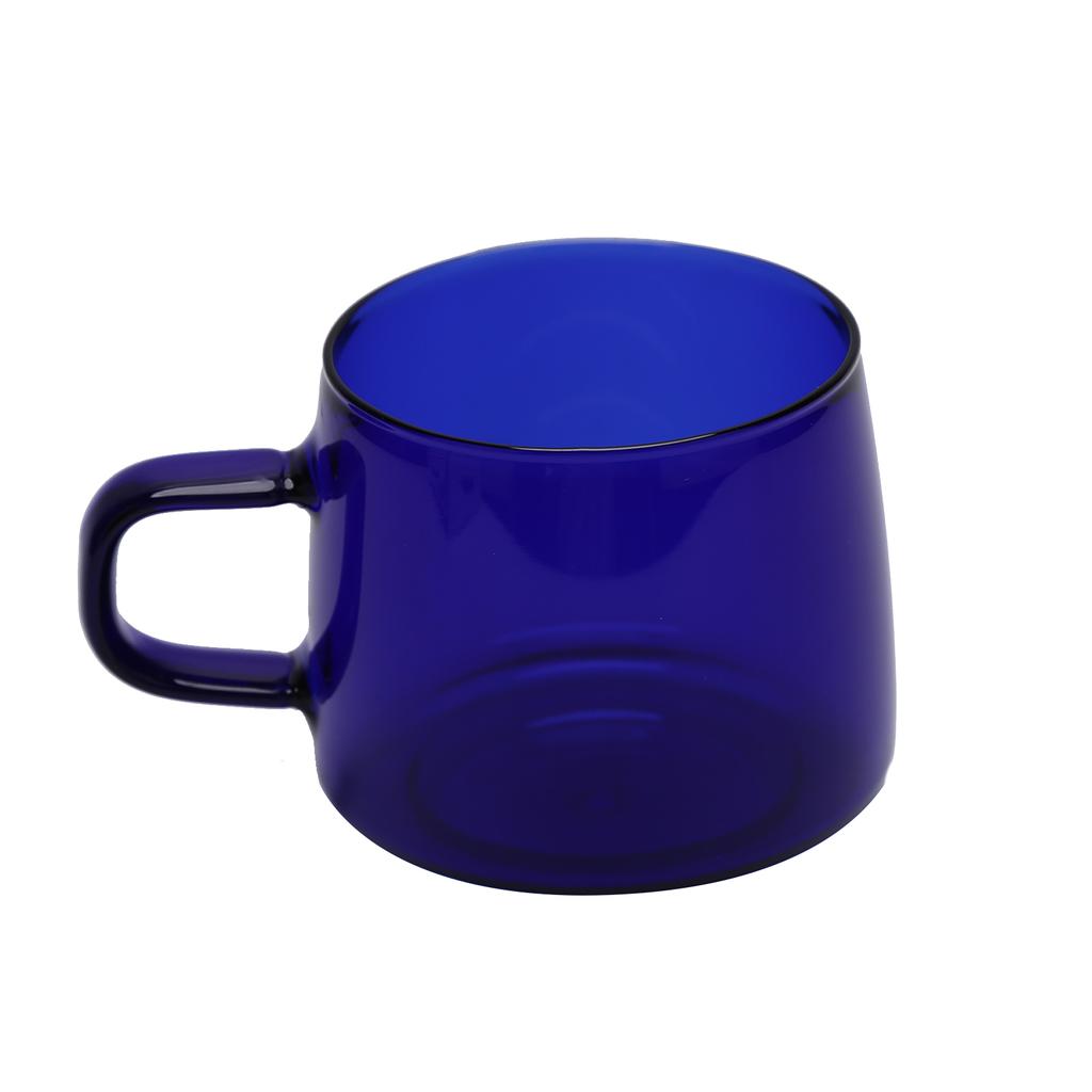 350ml Glass Coffee Cup Crystal Coffee Mug with Handle High Temperature Resistance for Home and