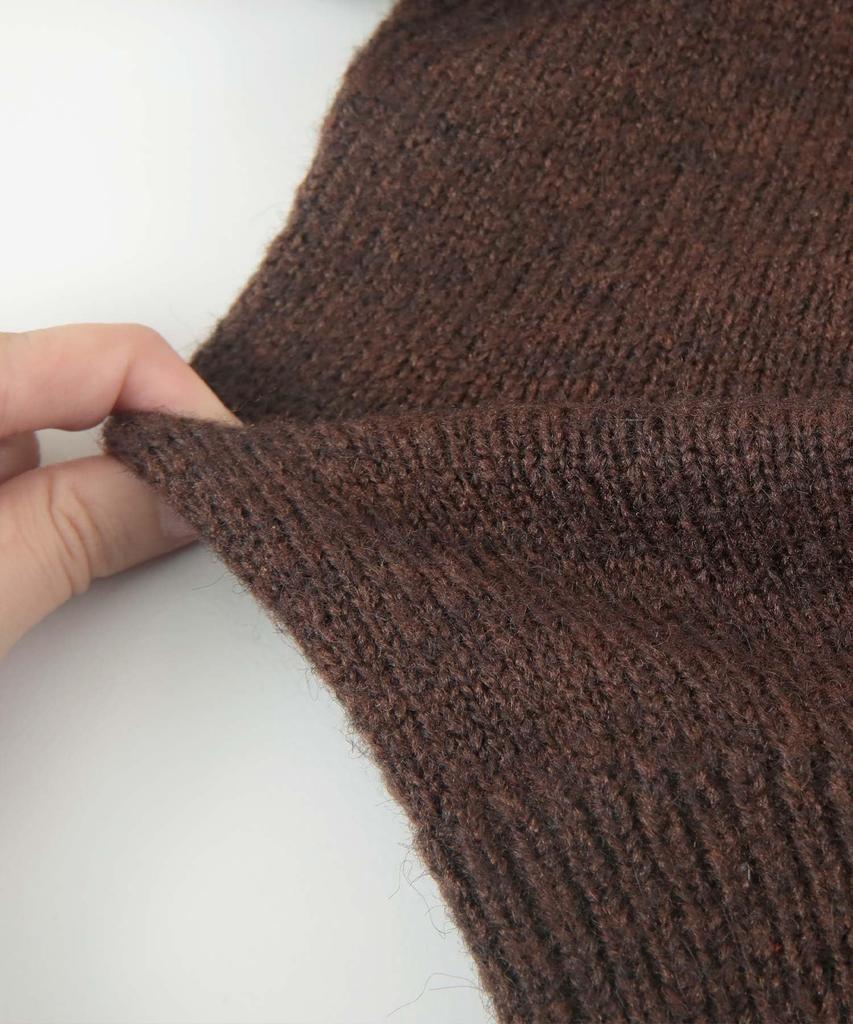 Yours Wool Blend Knit Pullover BEXU1752 Medium Charcoal V-Neck Women's