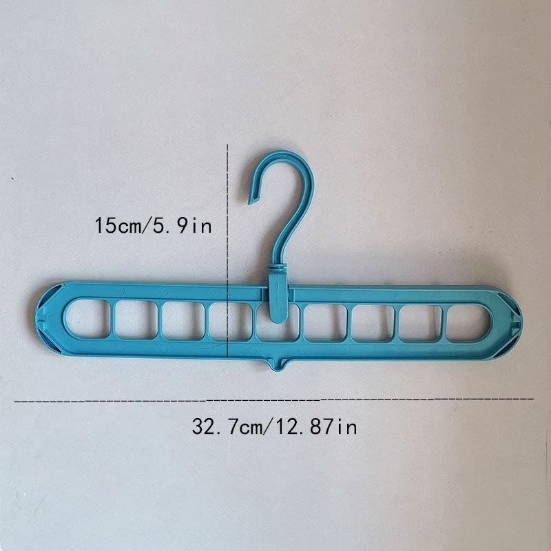 Magic Foldable Clothes Drying Rack: Nine-Hole Multi-Hanger for Space-Saving Storage