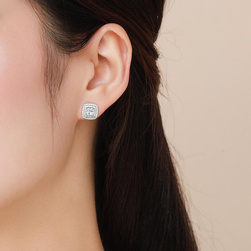 Tancise 925 Sterling Silver Zircon Earrings Drop Earrings For Women Wedding Party Gifts