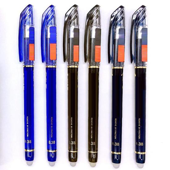 1 szett, 0,38 mm-es, törölhető zselés toll, szivárgásmentes írás, nincs tinta vérzés. Csere utántöltő készlet Iskolai kellékek