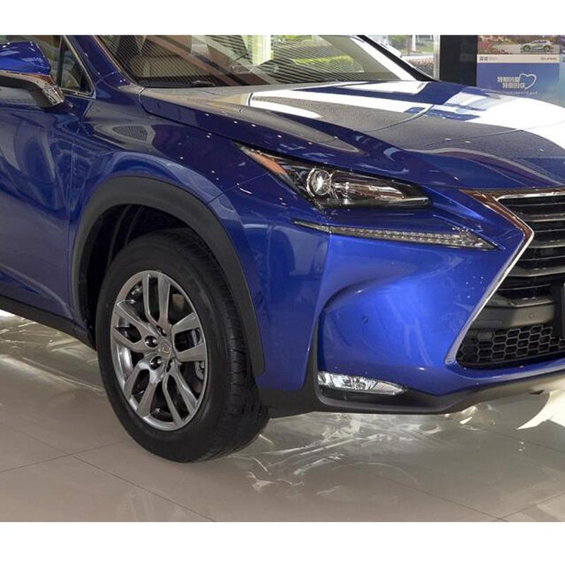 For Lexus NX 200 200t 300h 2015 2016 2017 2018    ABS Chrome Front Fog Light Lamp Eyebrow Trim Car Accessories Decor