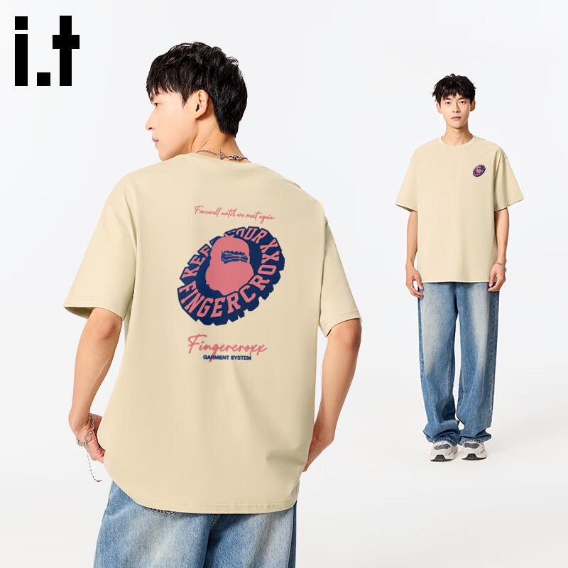 Fingercroxx Herren Schweres Reines Baumwoll Kurzarm T-Shirt