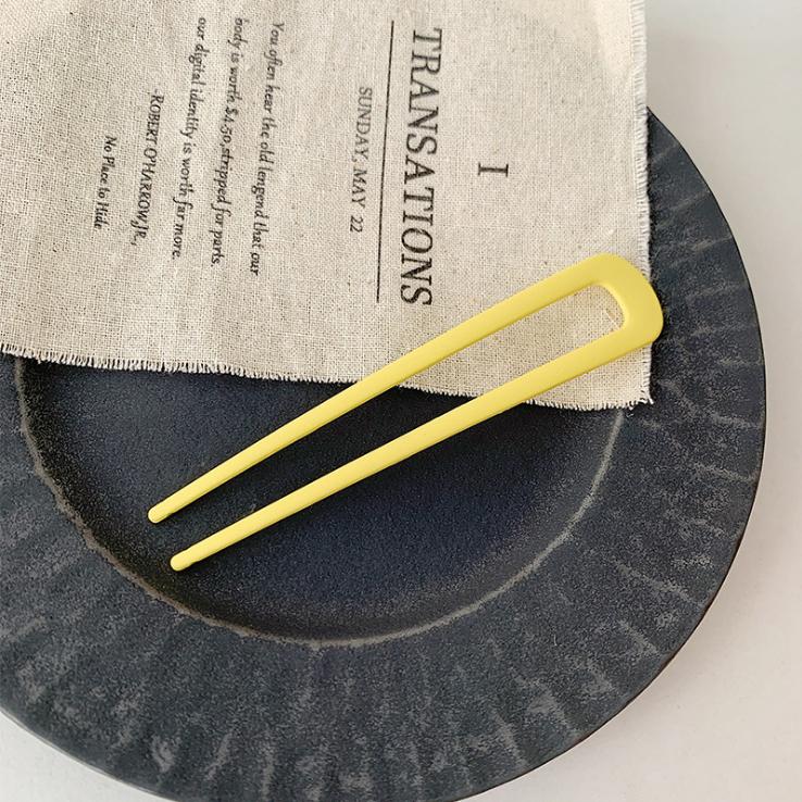 Koreanische Metall Haarstäbe Damen Haarnadeln Elegant Schlicht Einfarbig Haarspangen Mädchen Haarstäbe Haarschmuck Haarnadel Neu