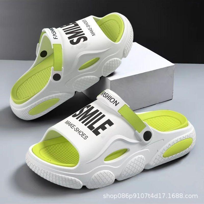 

Мужские летние уличные тапочки для вождения, нескользящие, модные пляжные спортивные сандалии 38-39 белый