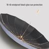 ZUODU 16-Rib Large Manual Three-Fold Sun Umbrella