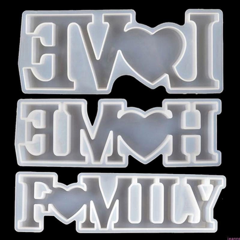 Love Home Family Silicone Mold Love Sign Word Mold Epoxy Resin Molds Art Crafts