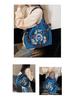 Women's Large Capacity Embroidered Drawstring Tote Bag with Custom Text or Logo