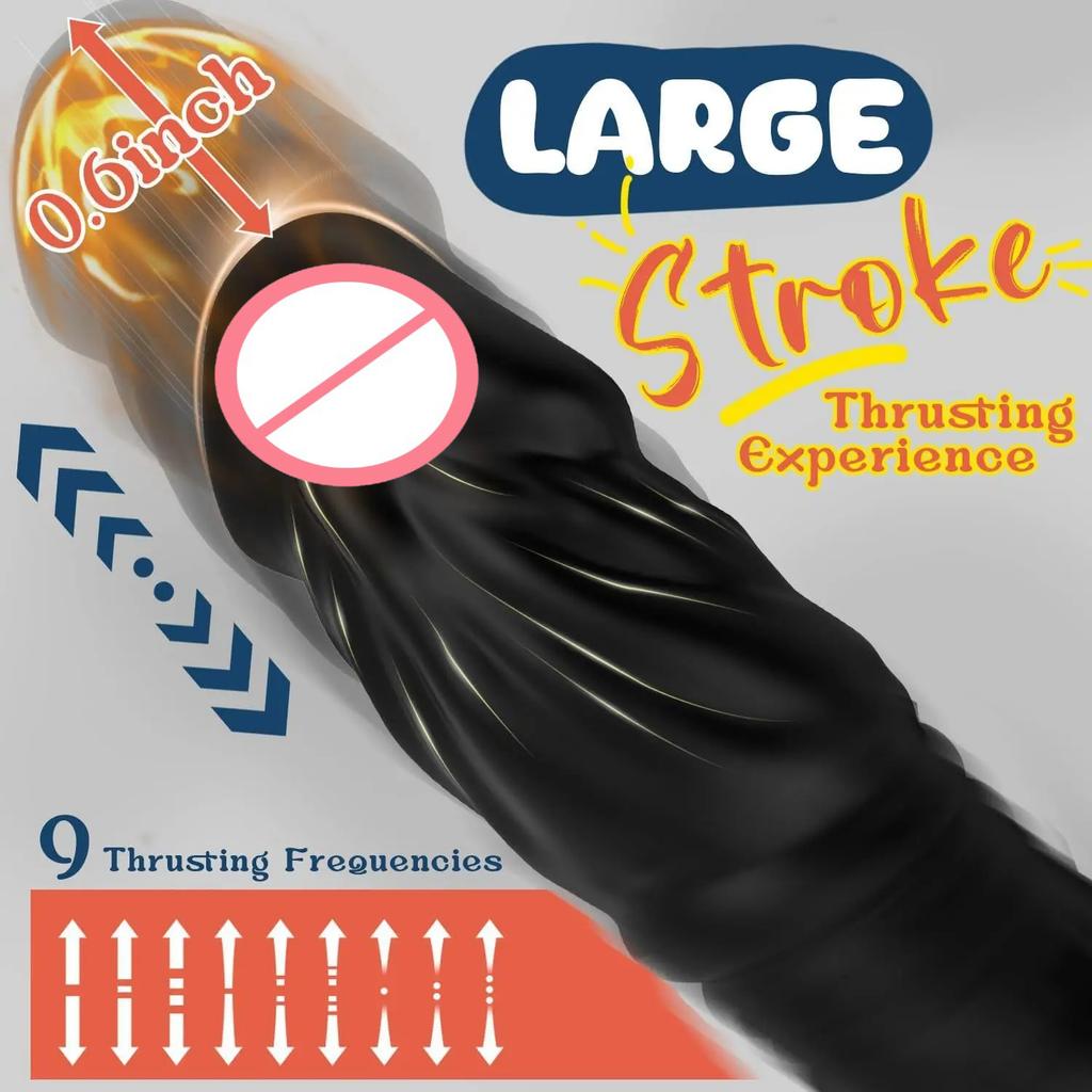 APP+remote Control Telescopic Vibration Anal Plug Male Prostate Massager Couple Supplies Lock Sperm Ring Delay Ejaculation