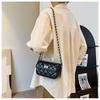 IELGY Diamond Chain Small Square Bag Niche Texture All-Match One-Shoulder Messenger Bag