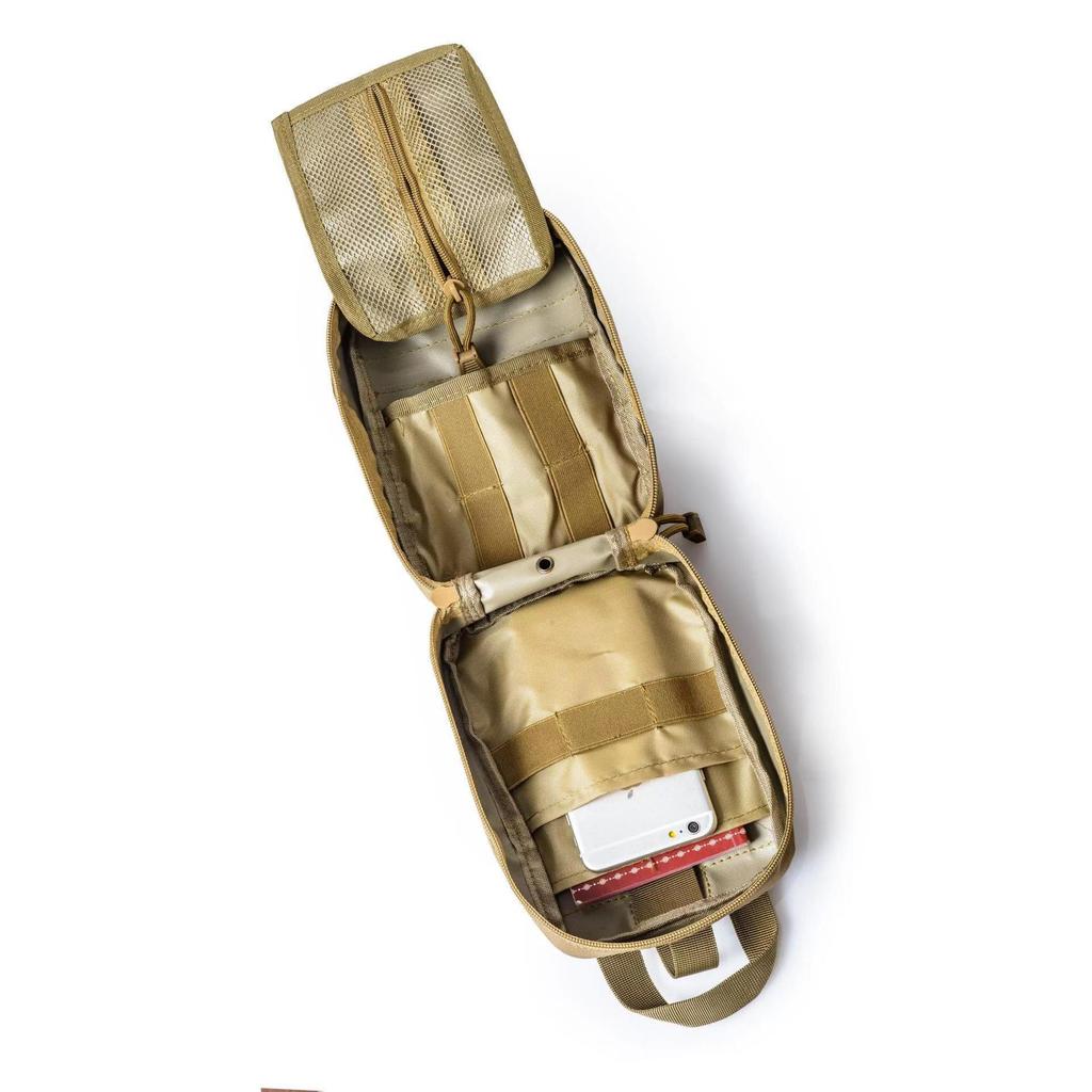 Camouflage Tactical Medical Waist Pack - Multifunctional Outdoor Survival Bag for Mountaineering