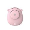 Bear Ears Hanging Neck Fan, 3 Speed USB Rechargeable Mini Portable Fan, Lightweight Fan with Neck Strap for Outdoor Travel