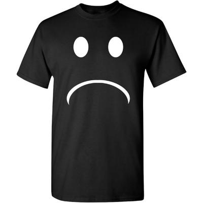 Sad Smile Mens Adult Humor Graphic Novelty Sarcastic Funny T Shirt