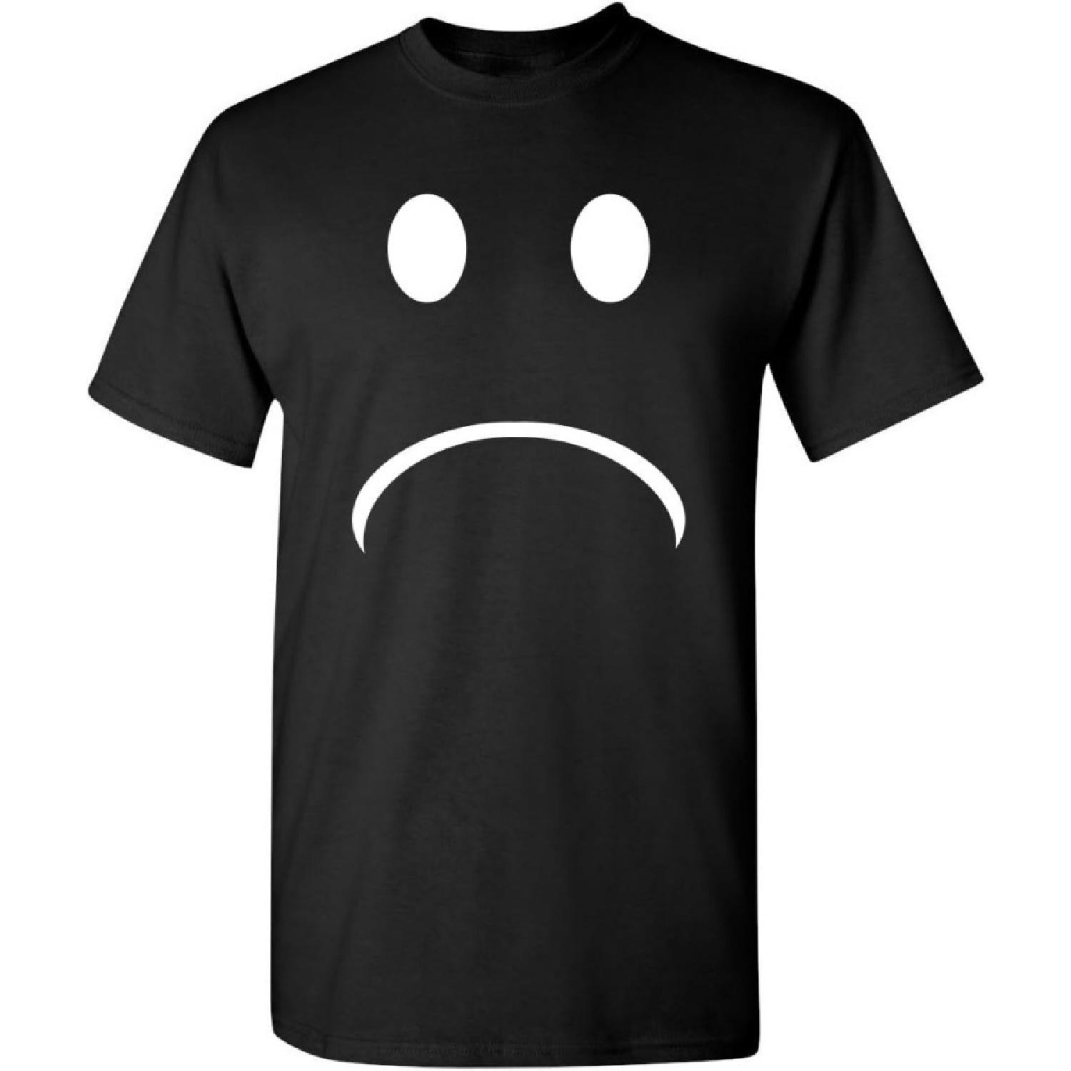 Sad Smile Mens Adult Humor Graphic Novelty Sarcastic Funny T Shirt S