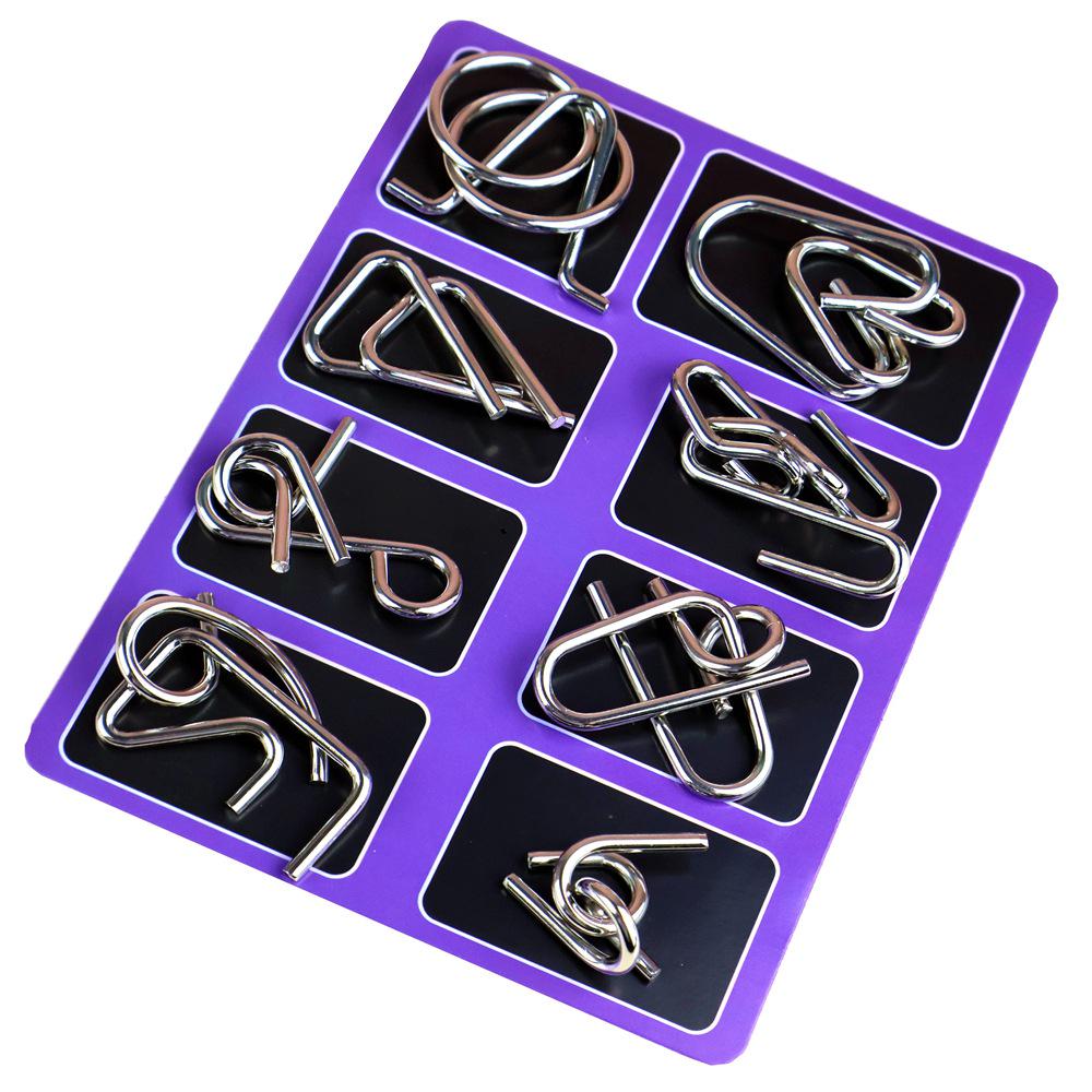 Viral Puzzle: Brain-Teasing Nine-Linked Rings – Fun Gift for Adults & Kids