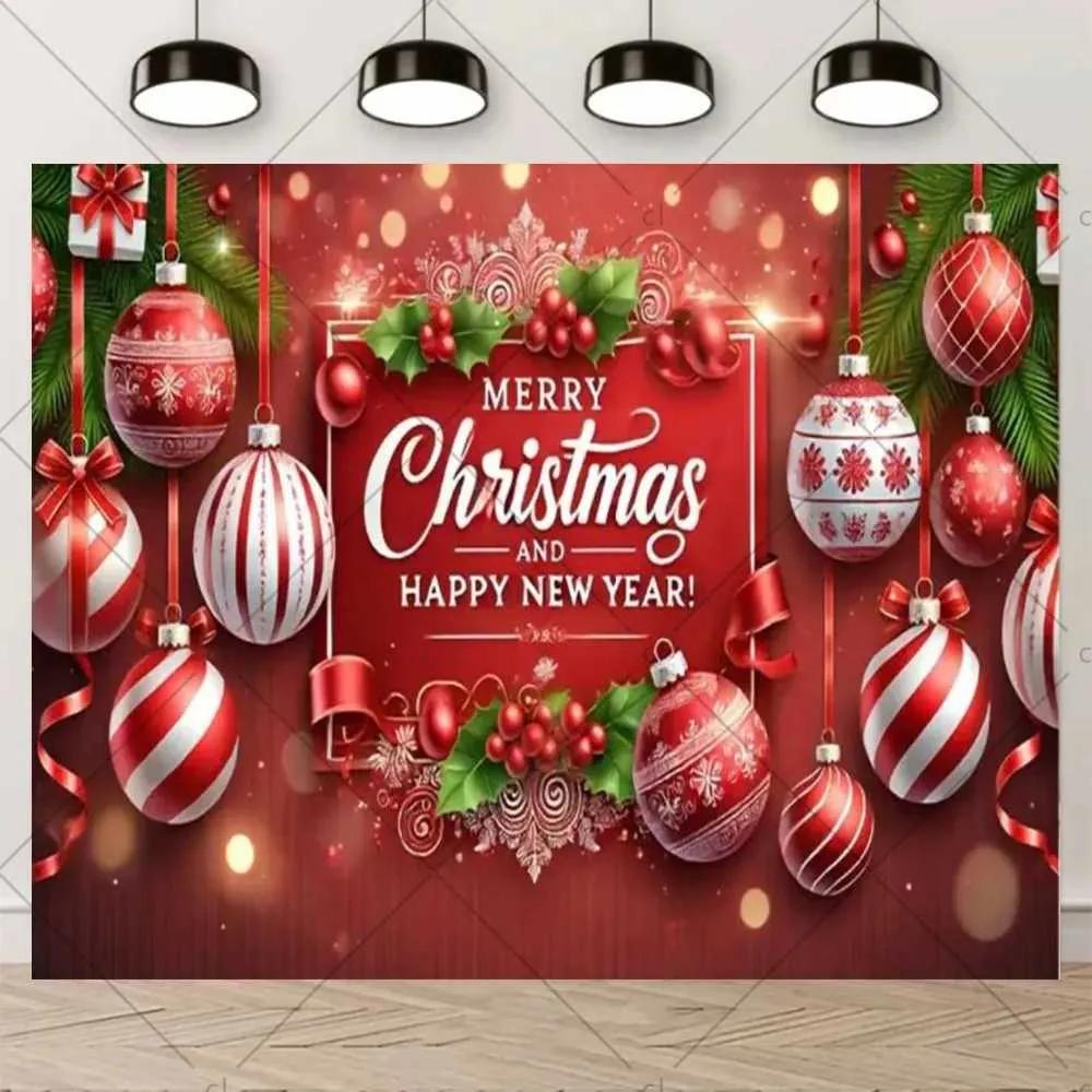 232. Tapisseries de Noël Hiver Joyeux Thème Bannière d'Arrière-plan Décoration de Fête de Noël Accessoires d'Arrière-plan Père Noël de Noël Accessoires pour Séance Photo J260928