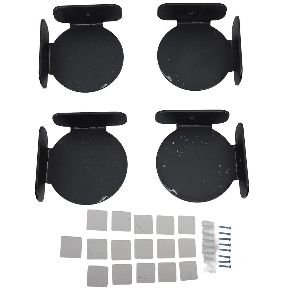 4Pcs Mini Circular Corner Shelf Space Saving Universal Wall Mount Floating Corner Shelf for
