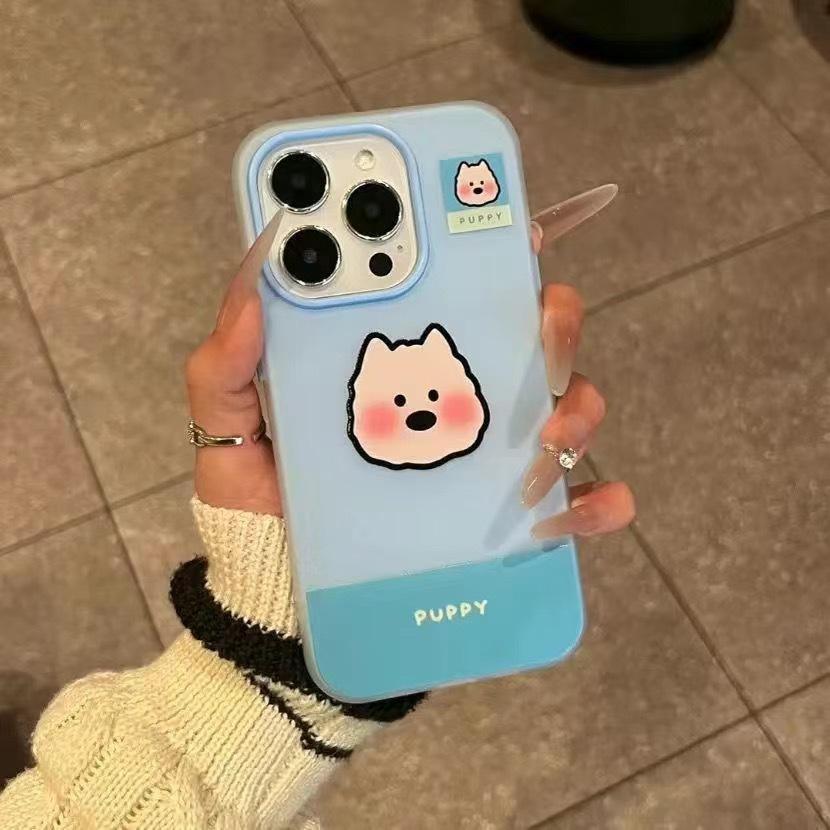Skin Sensing Jelly Shell Two In One Suitable for Apple 16pro Mobile Phone Case IPhone 15 Protective Cover West Highland Puppy